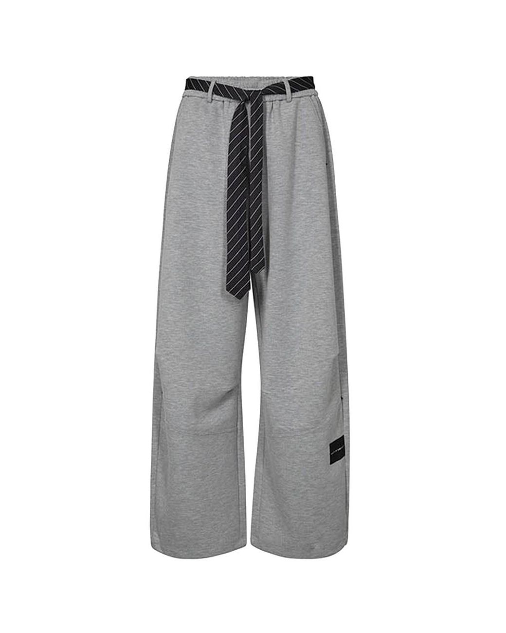 Haute L'Amitié Gray Maxi Split Tie Pant