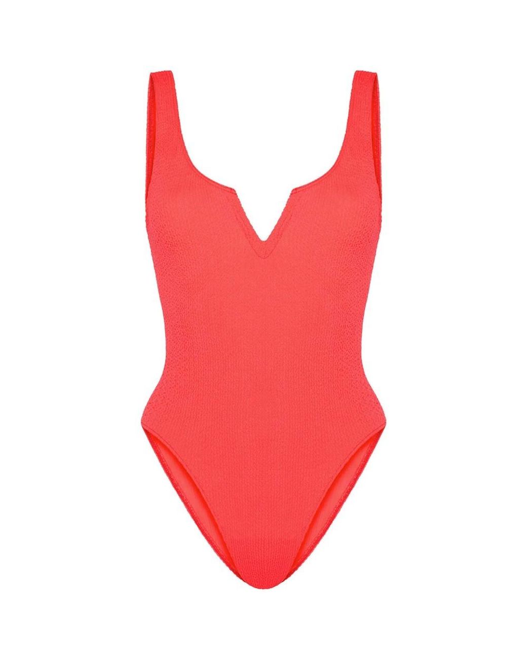 Sorbet Island Red Ava One Piece Crinkle Swimsuit