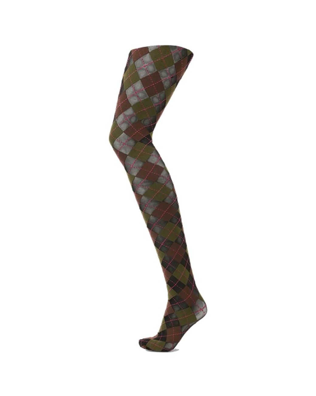 SUI AVA Black Argyle Tights 40D
