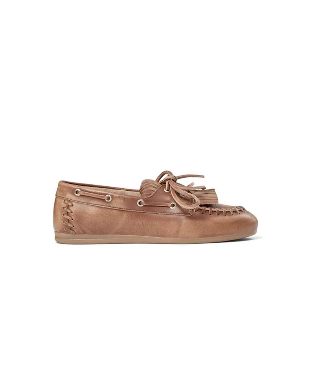 Pavement Brown Magda Leather Loafers