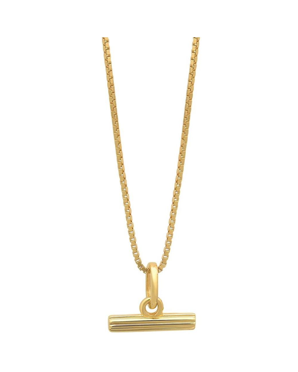 Rachel Jackson Metallic Mini T-Bar Necklace