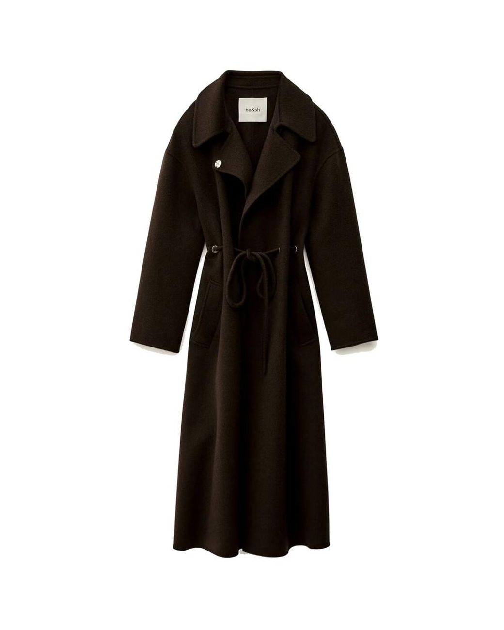 Ba&sh Black Kate Wool Coat