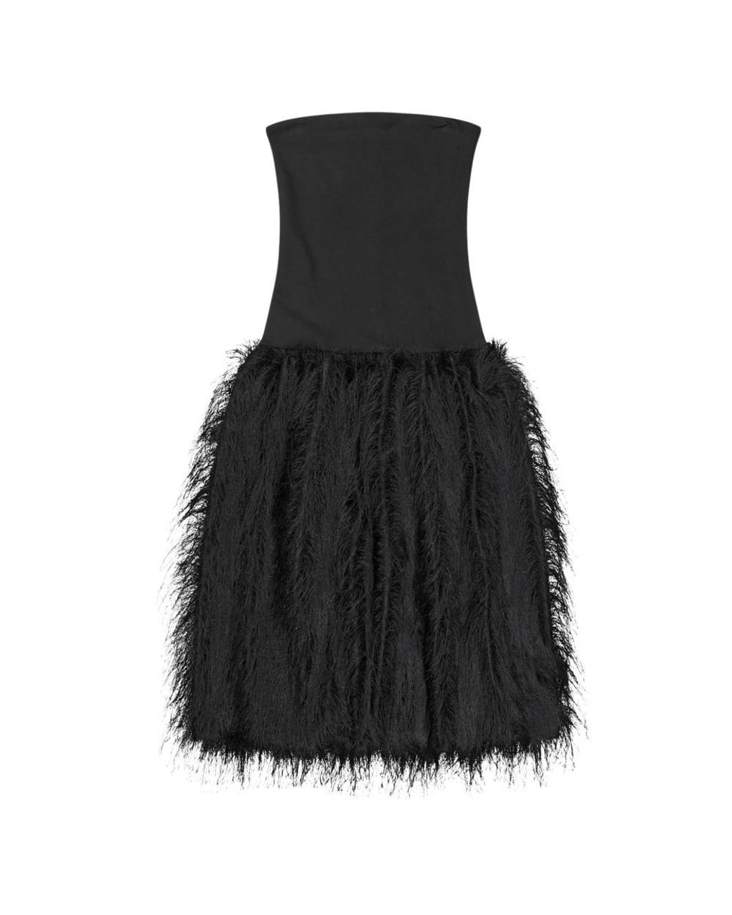 Munthe Black Candal Strapless Dress