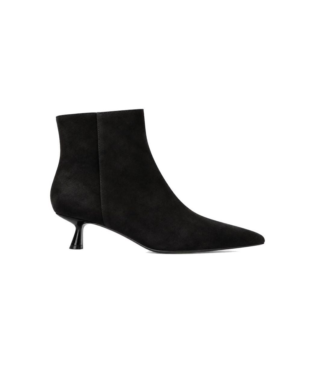 Bibi Lou Black Sakura Suede Booties 45