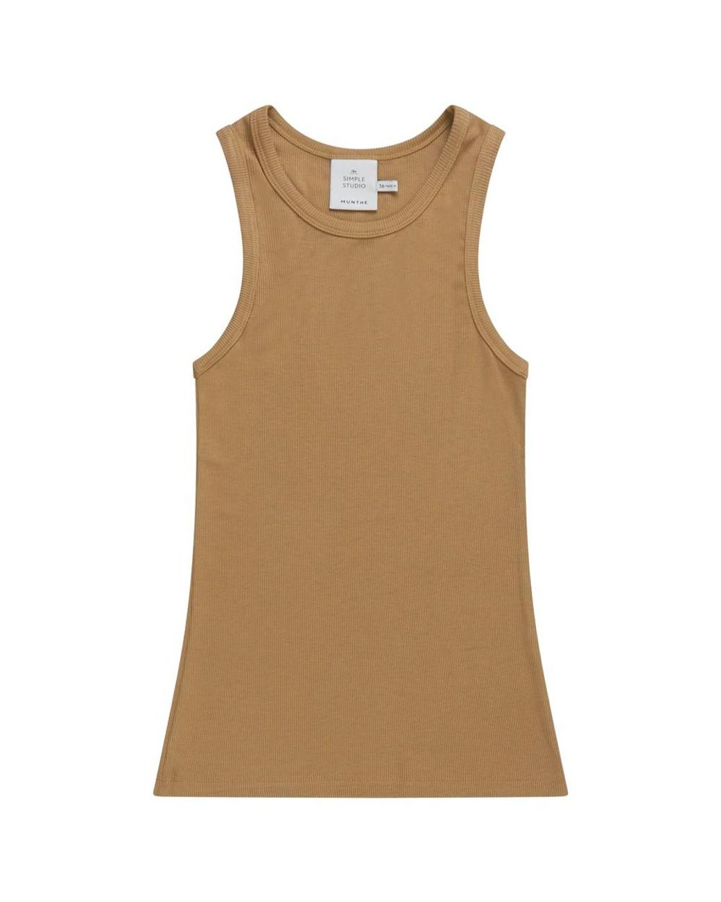 Munthe Brown Peach Tank Top