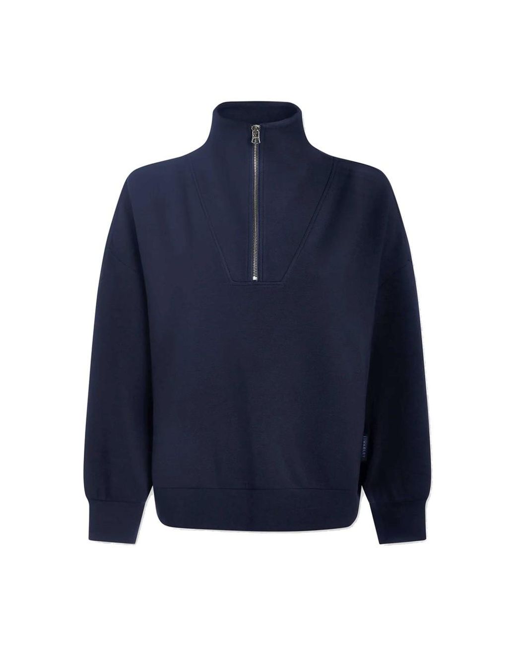 Varley Blue Hawley Half Zip Sweatshirt