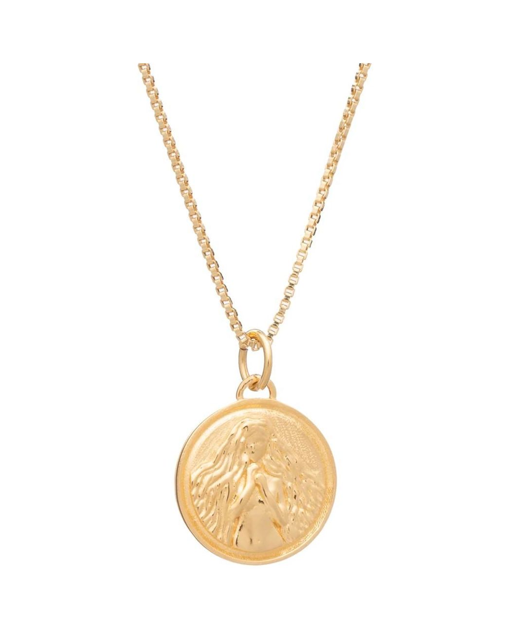 Rachel Jackson Metallic Zodiac Art Coin Necklace