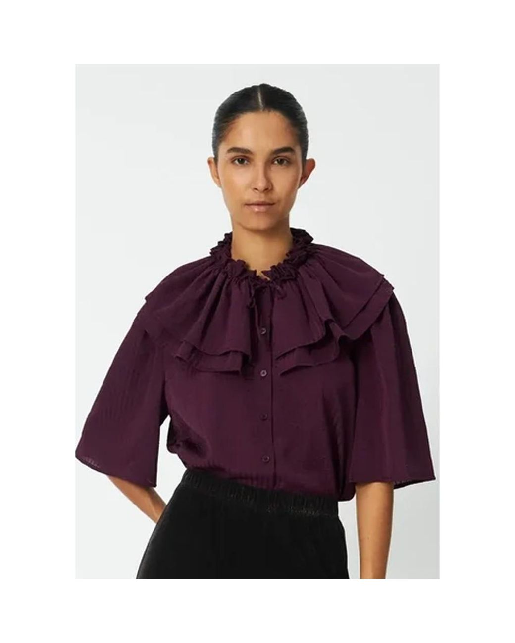 Stella Nova Purple Frill Top