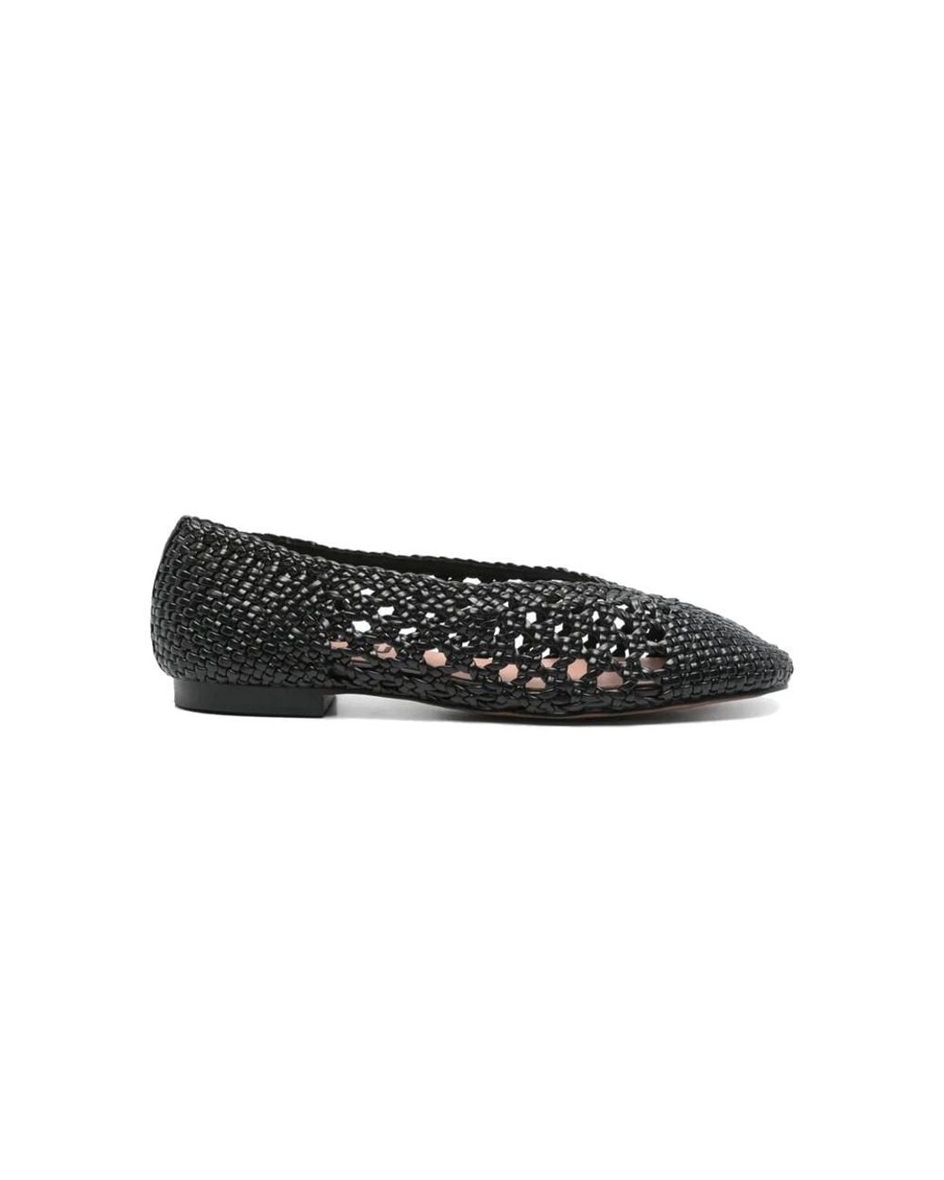 Bibi Lou Della Woven Ballerina Flat Shoe in Black | Lyst UK