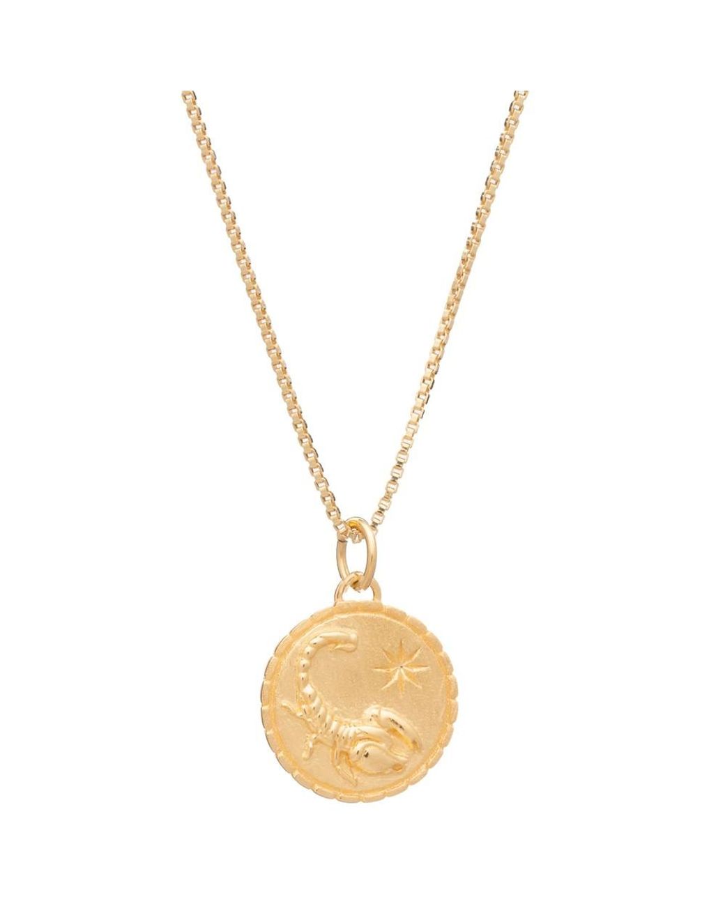 Rachel Jackson Metallic Zodiac Art Coin Necklace
