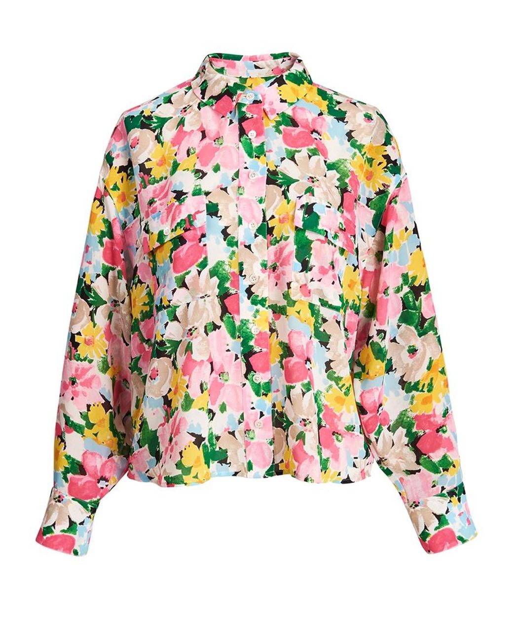 Essentiel Antwerp Denim Zunco Printed Shirt in Pink - Lyst
