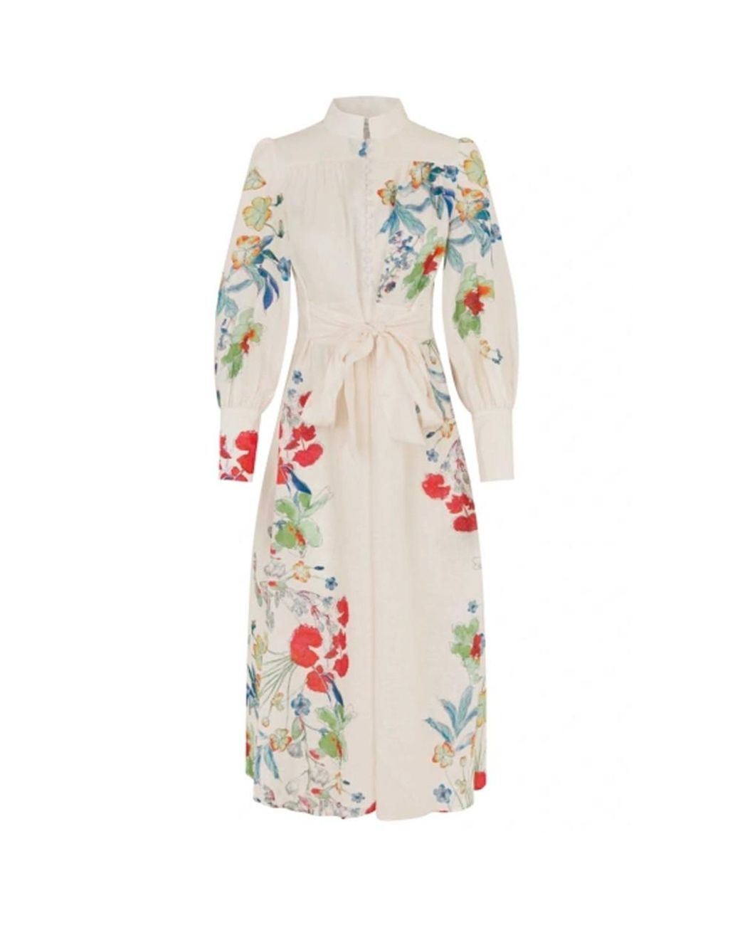 Dea Kudibal White Alondradea Floral Linen Dress