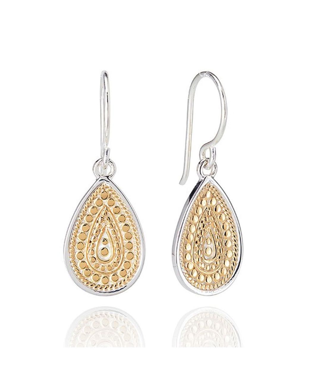 Anna Beck Metallic Signature Medium Beaded Teardrop Earrings