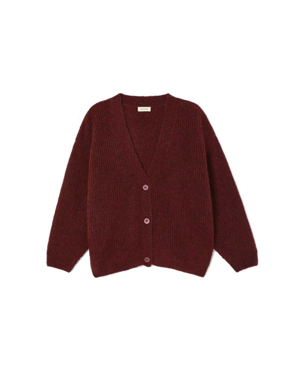 American Vintage Red East Knitted Cardigan