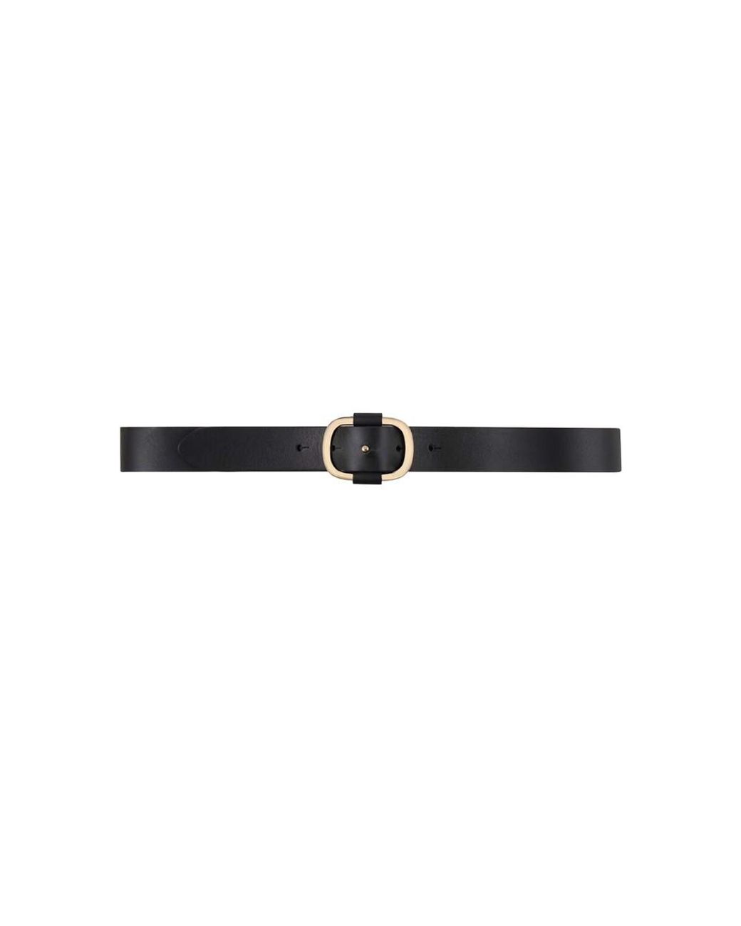 Ba&sh Black Small Leather Banel Belt