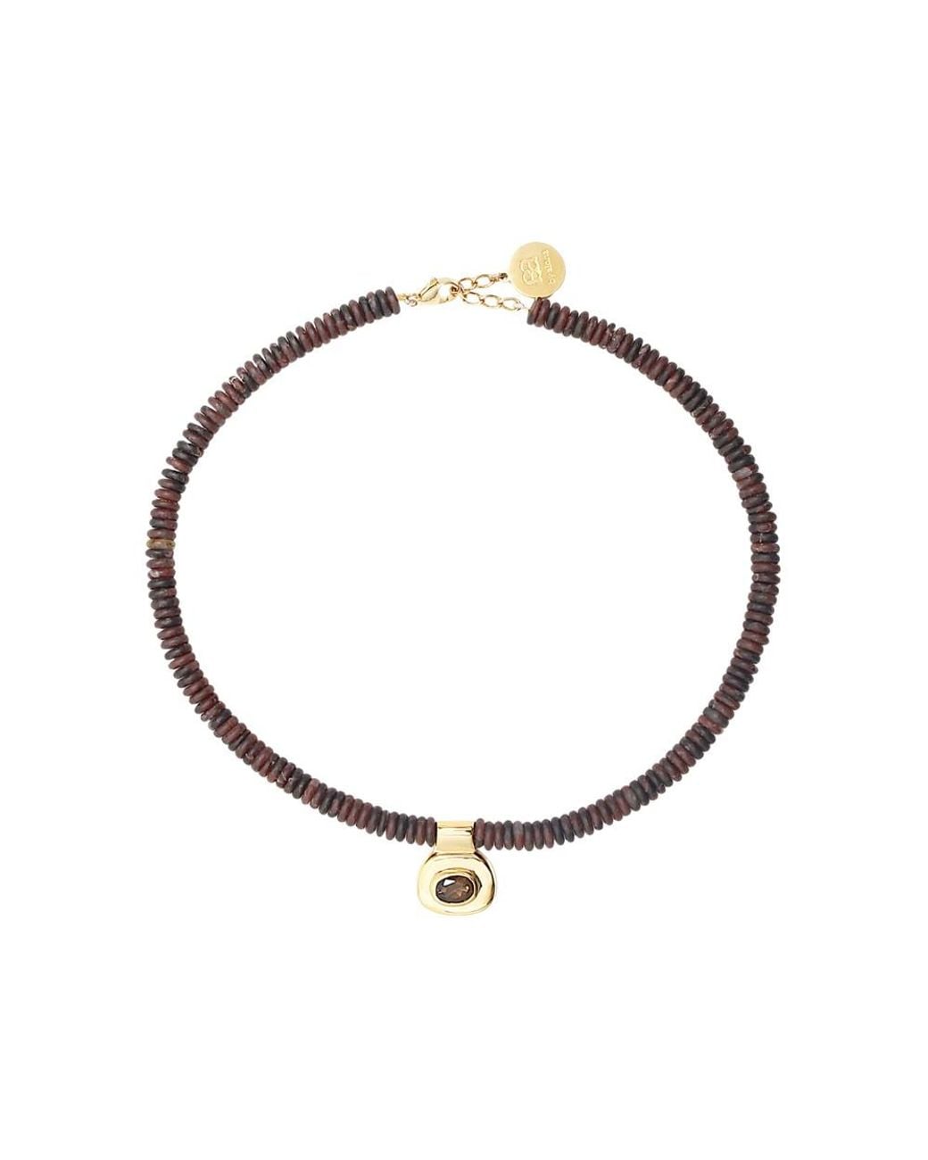 By Alona Metallic Dunaway Beaded Pendant Necklace