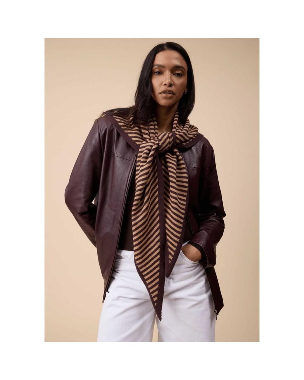 TBCo Multicolor Large Merino Wool Triangle Scarf
