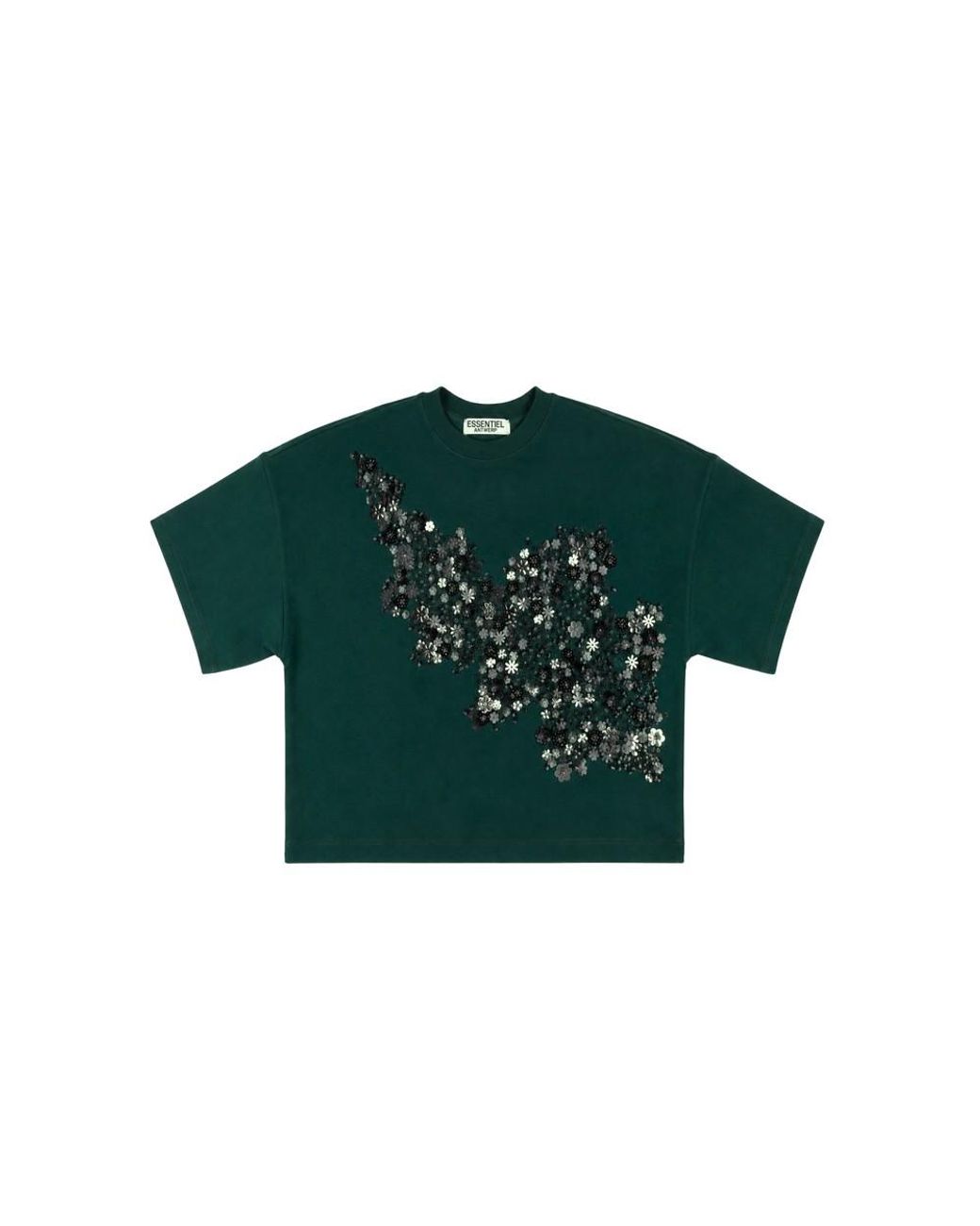 Essentiel Antwerp Green Kalani Ebellished Sweatshirt