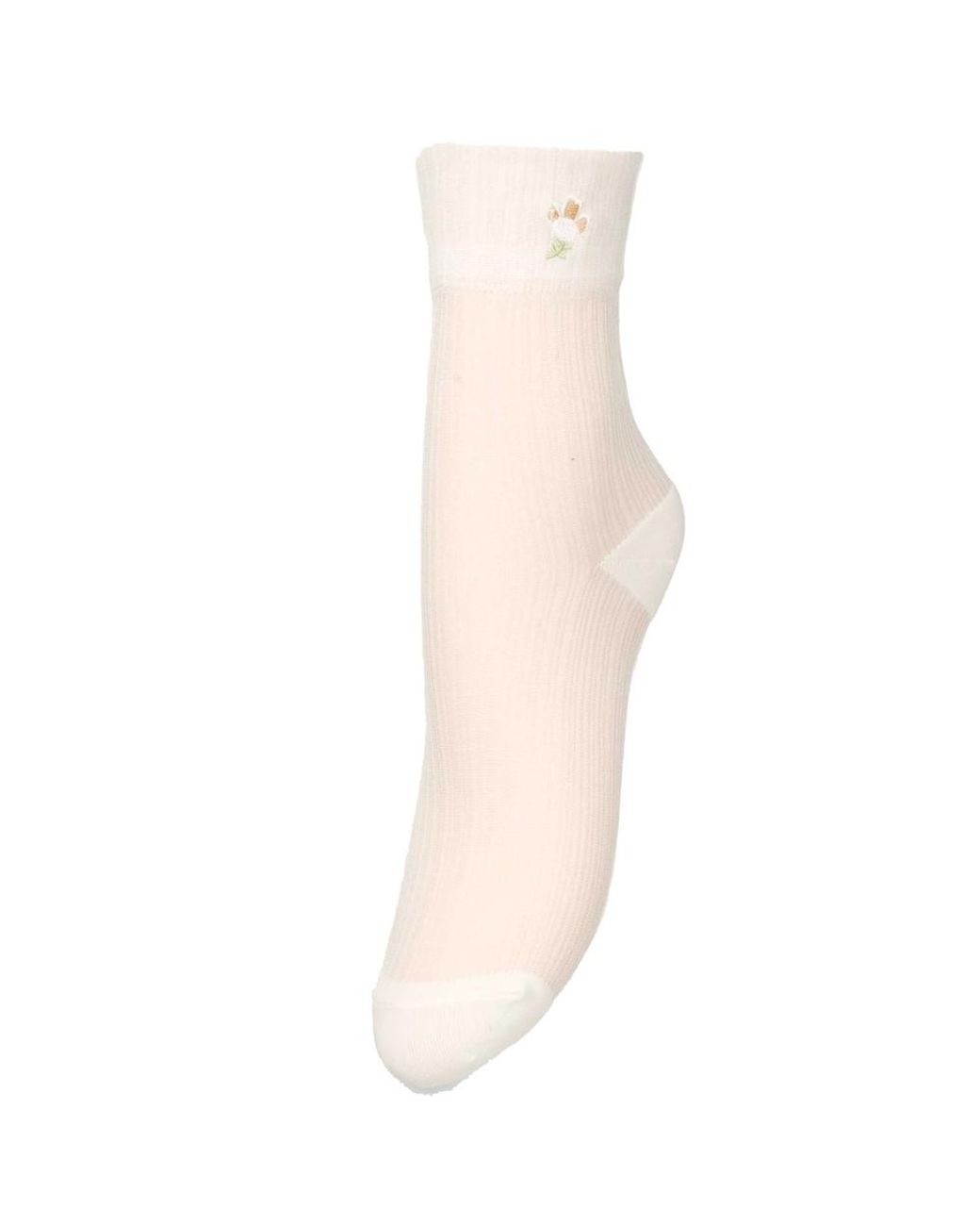 Becksöndergaard Natural Floral Sheer Sock