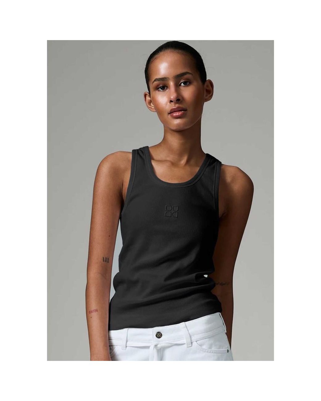 Day Birger et Mikkelsen Black Camilo Ribbed Tank Top