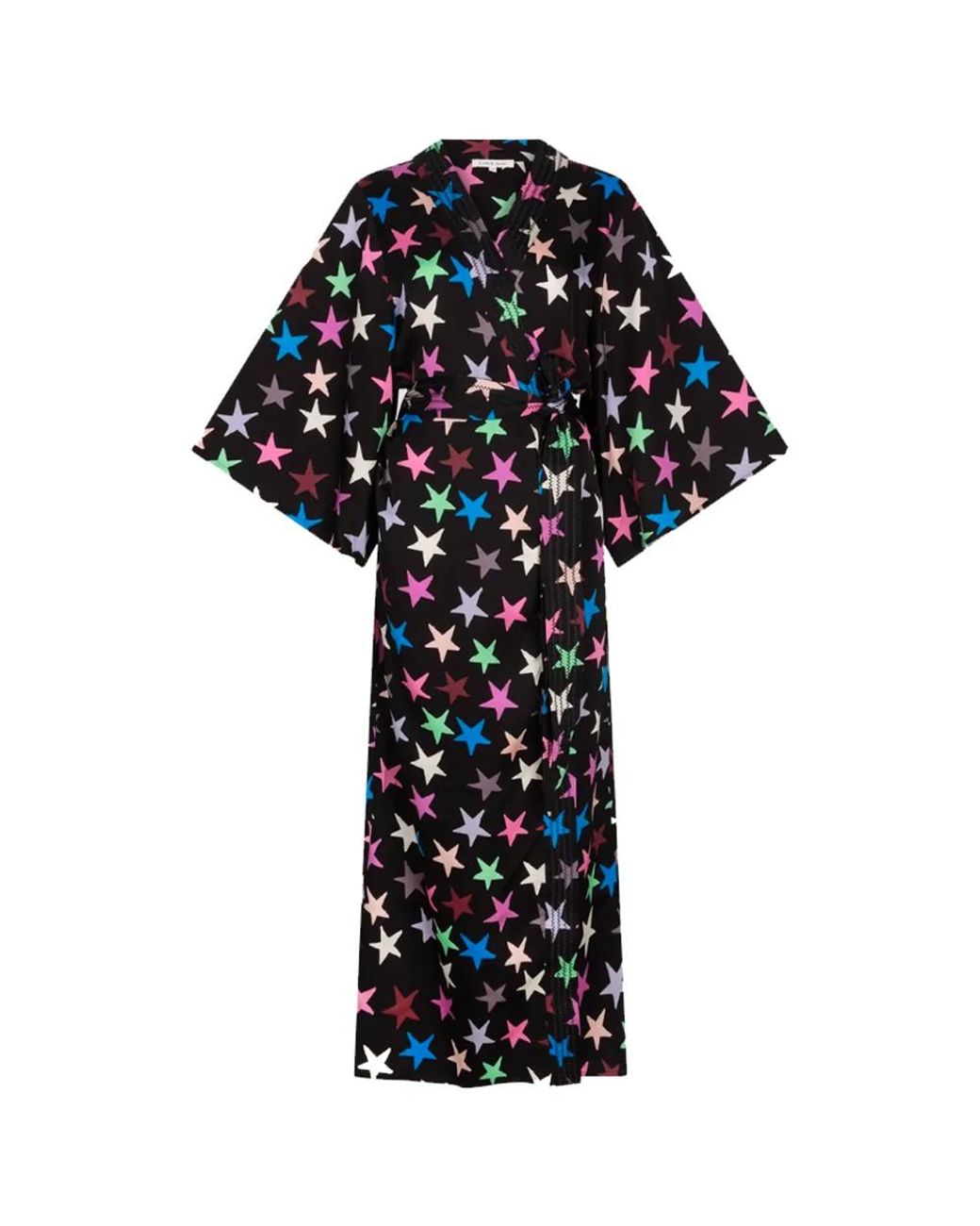 LoveStories Black Laura Elegant Long Robe