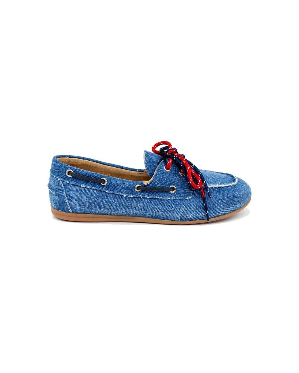 Pavement Blue Pamarin Bold Lace Loafer
