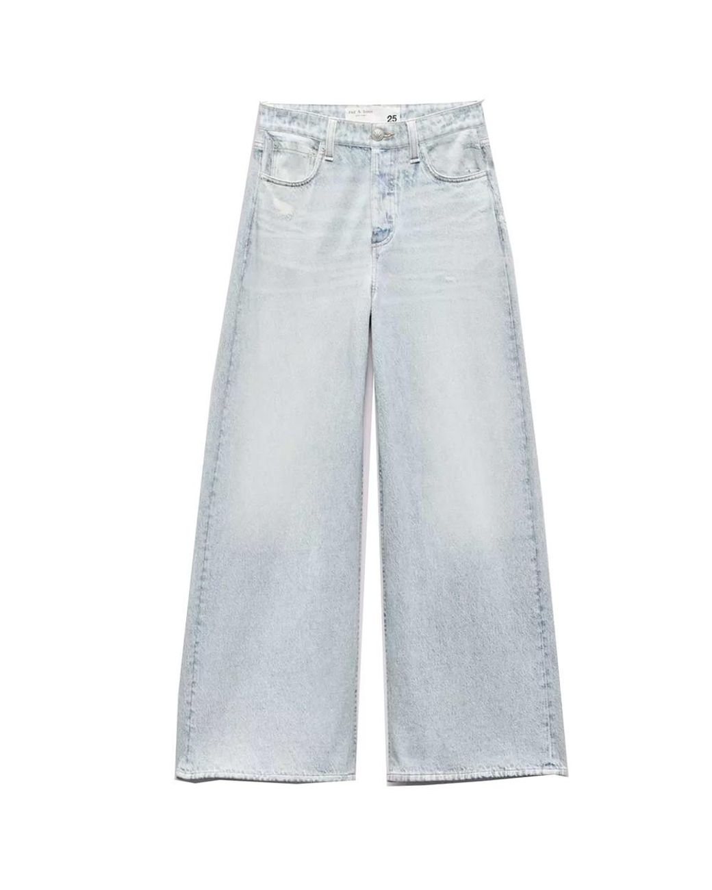 Rag & Bone Blue Miramar Sofie High Rise Ankle Wide Leg Trousers