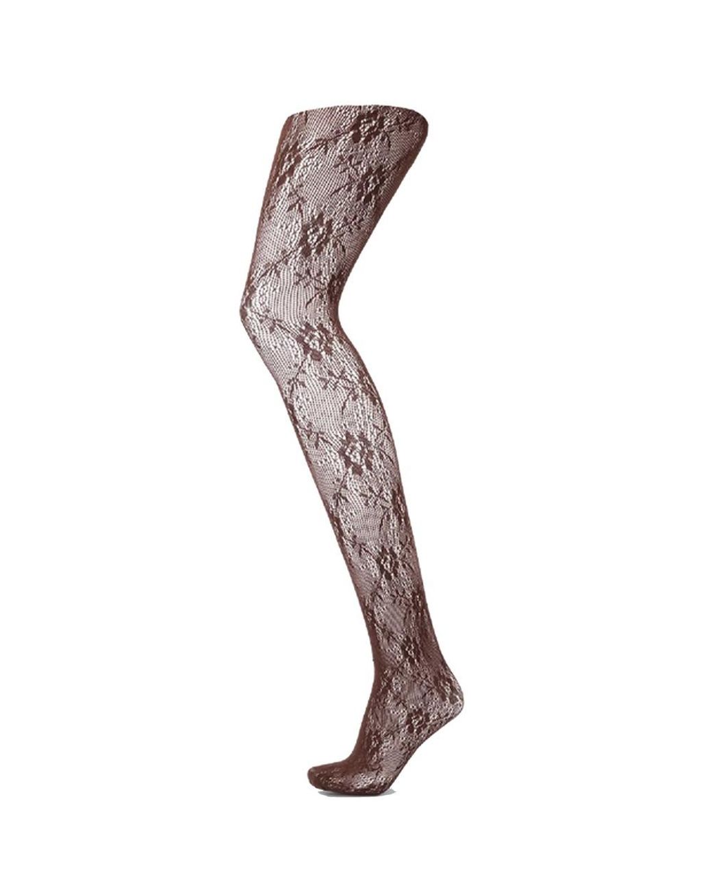 SUI AVA Brown Lace Tights 20D
