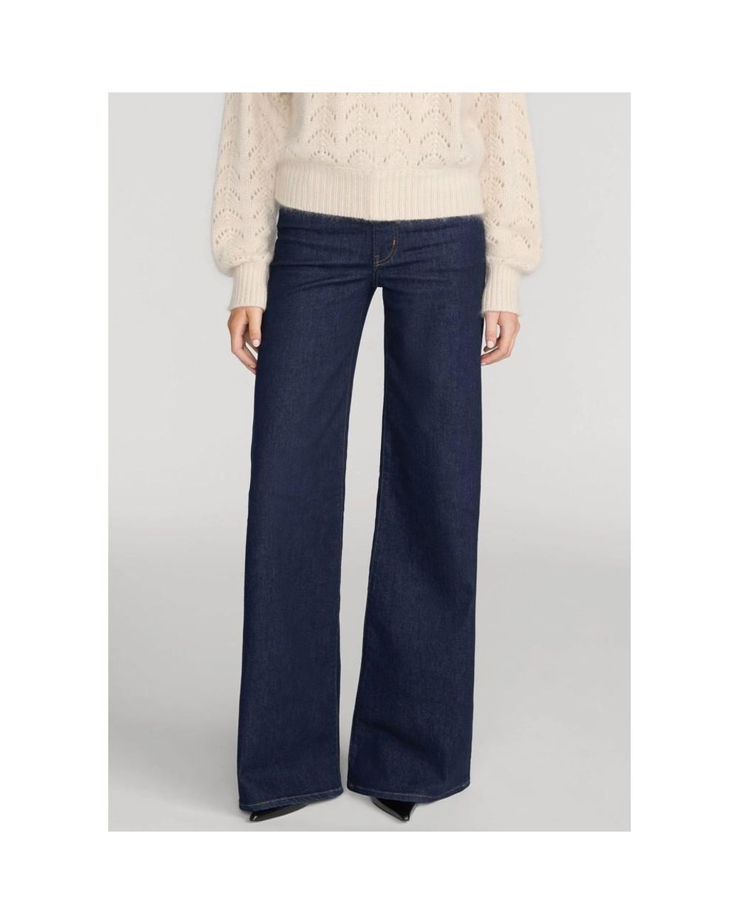 FRAME Blue The Palace Wide Flare 34" Jean
