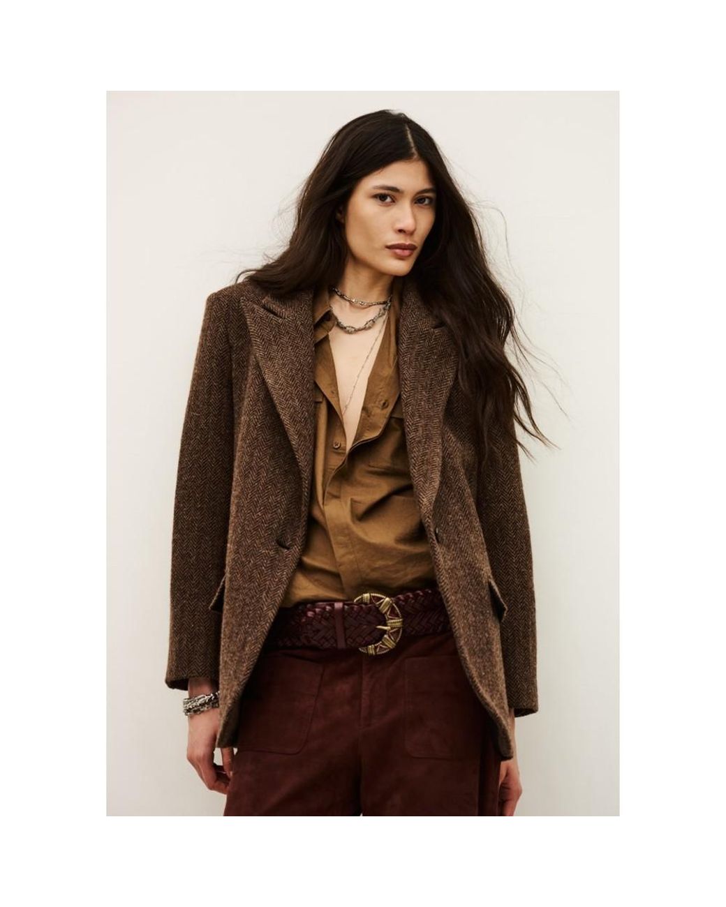 Ba&sh Brown Kast Jacket