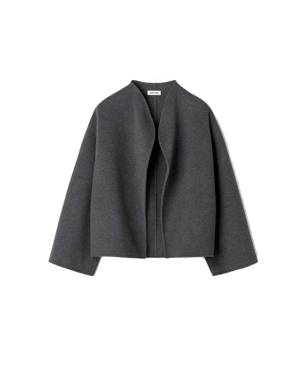 Soft Goat Black Short Wool/Cashmere Blend Jacket