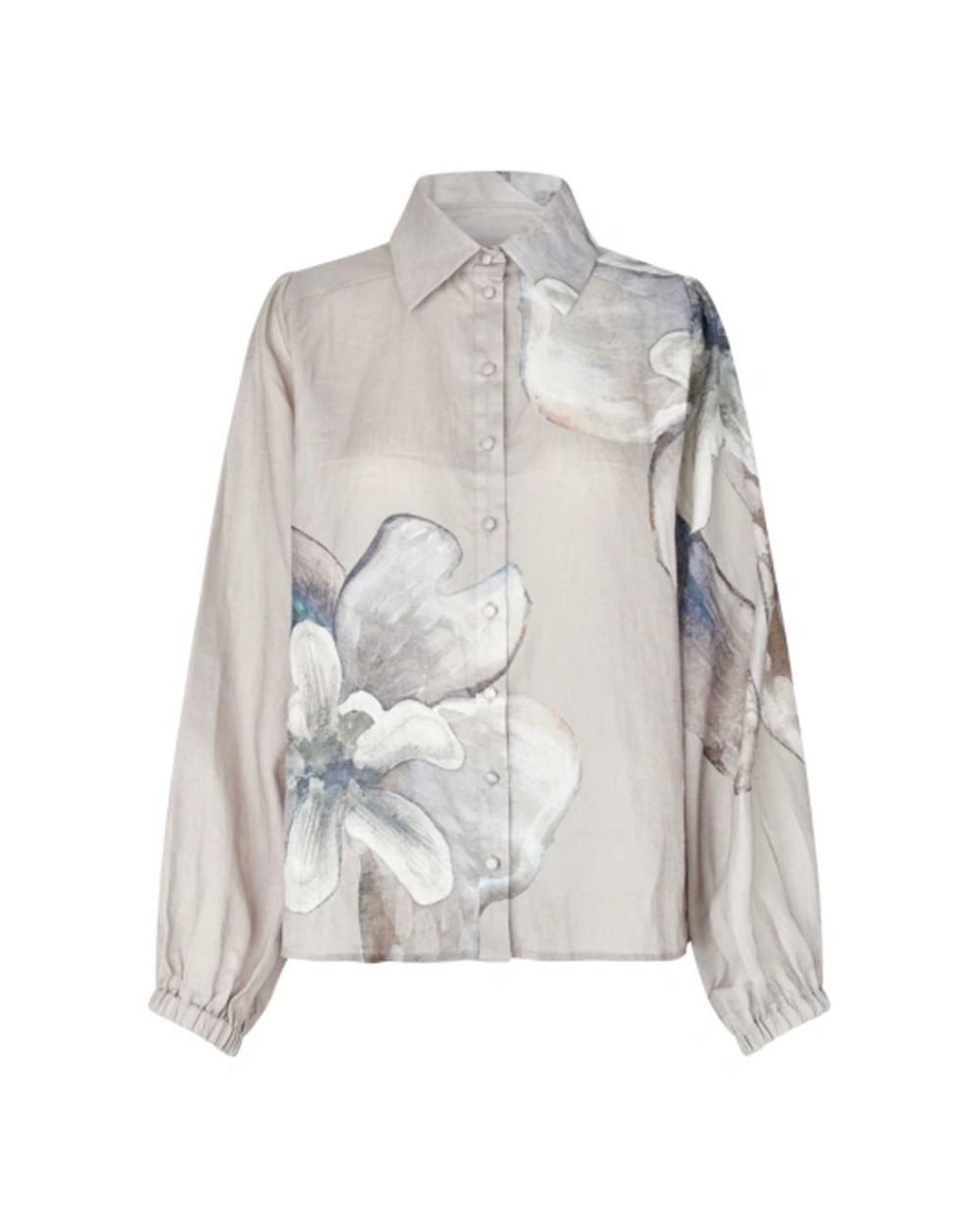 Dea Kudibal Gray Siomadea Linen Blouse