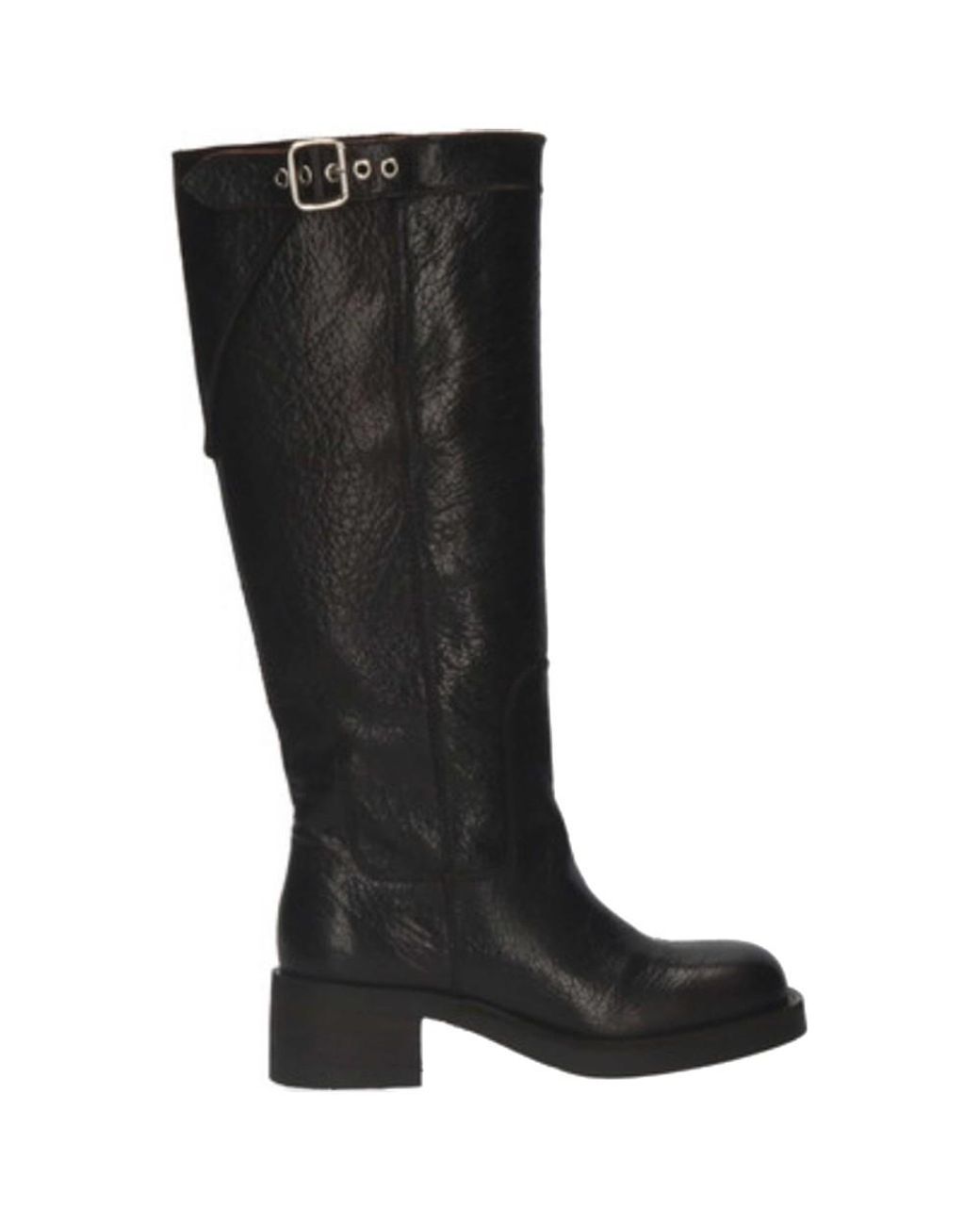 Pavement Black Panine Buffalo Knee High Boots