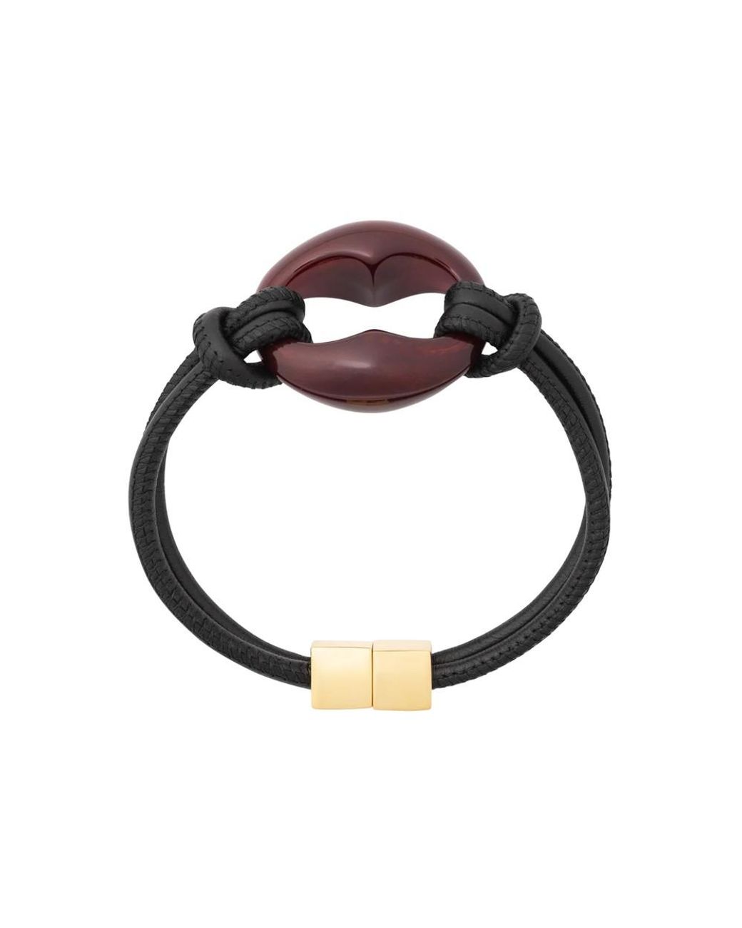 Vanessa Baroni Metallic Turtle Leather Bracelet