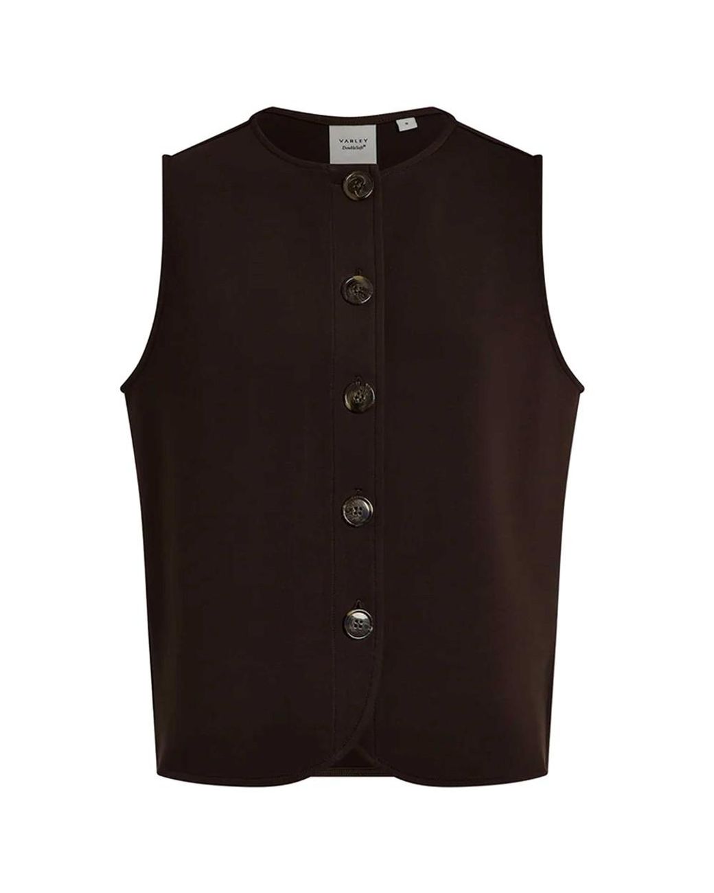 Varley Black Josie Button-Through Tank