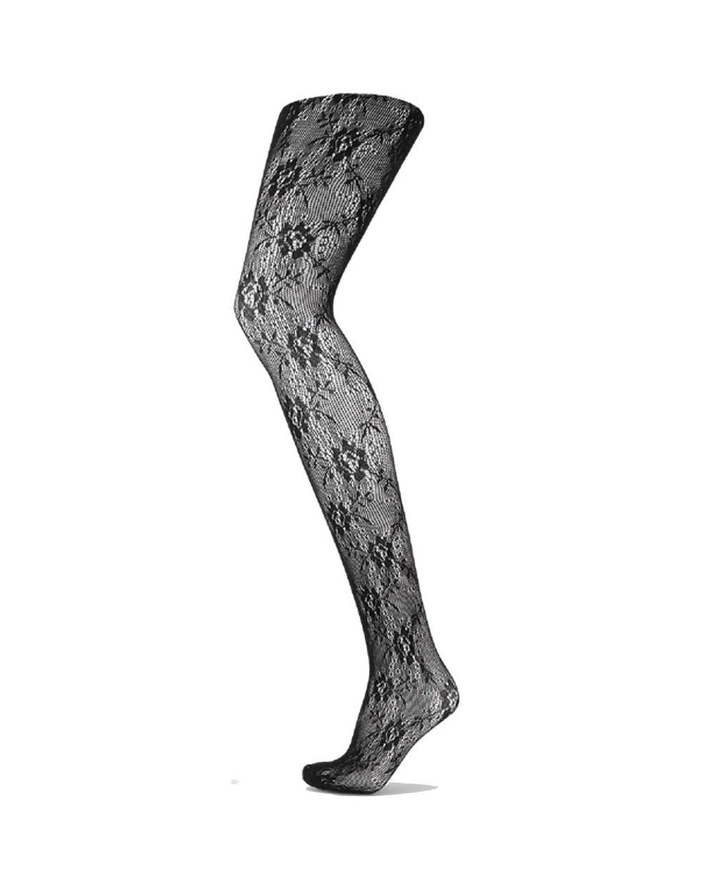 SUI AVA Black Lace Tights 20D