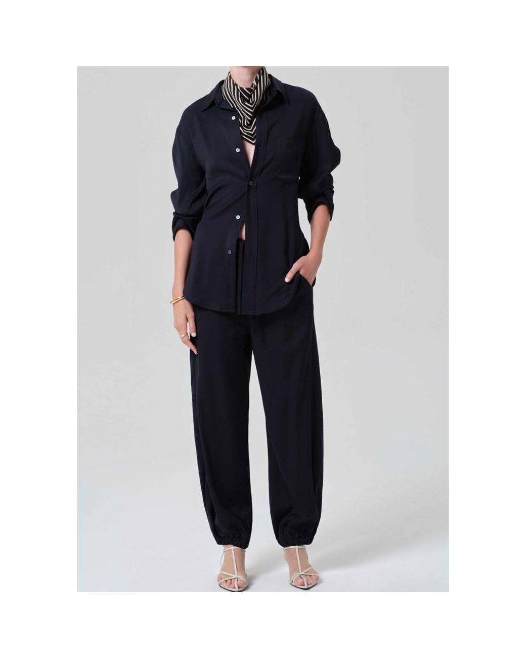 Citizens of Humanity Black Buble Pull On Trouser