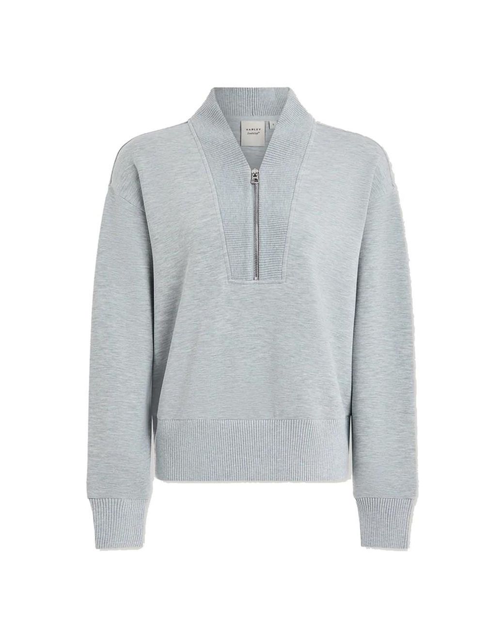 Varley Gray Sally Half Zip Sweatshirt