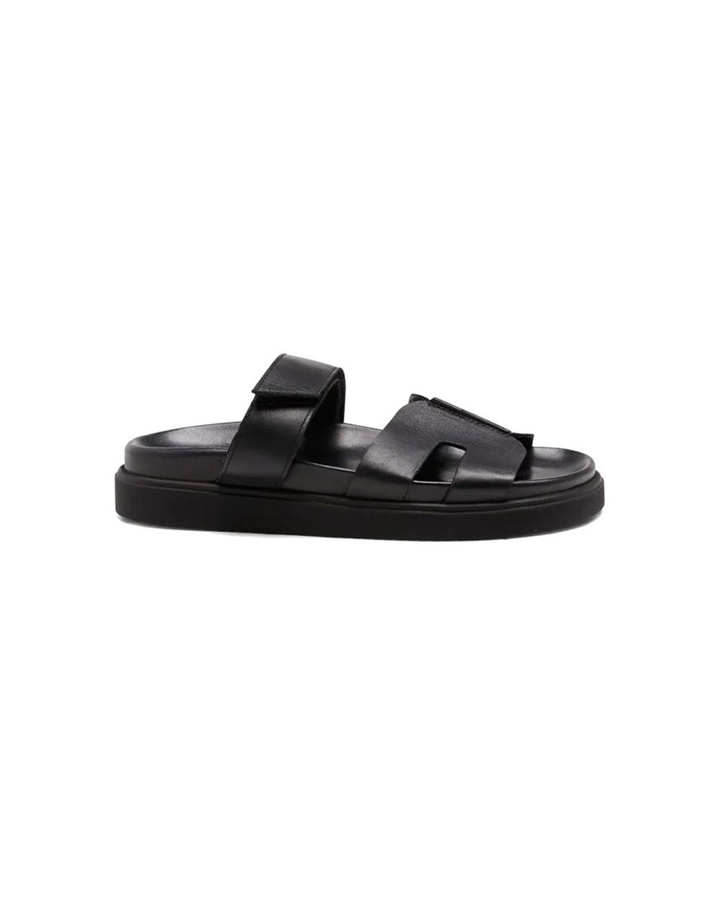 Pavement Black Maru Leather Sandal
