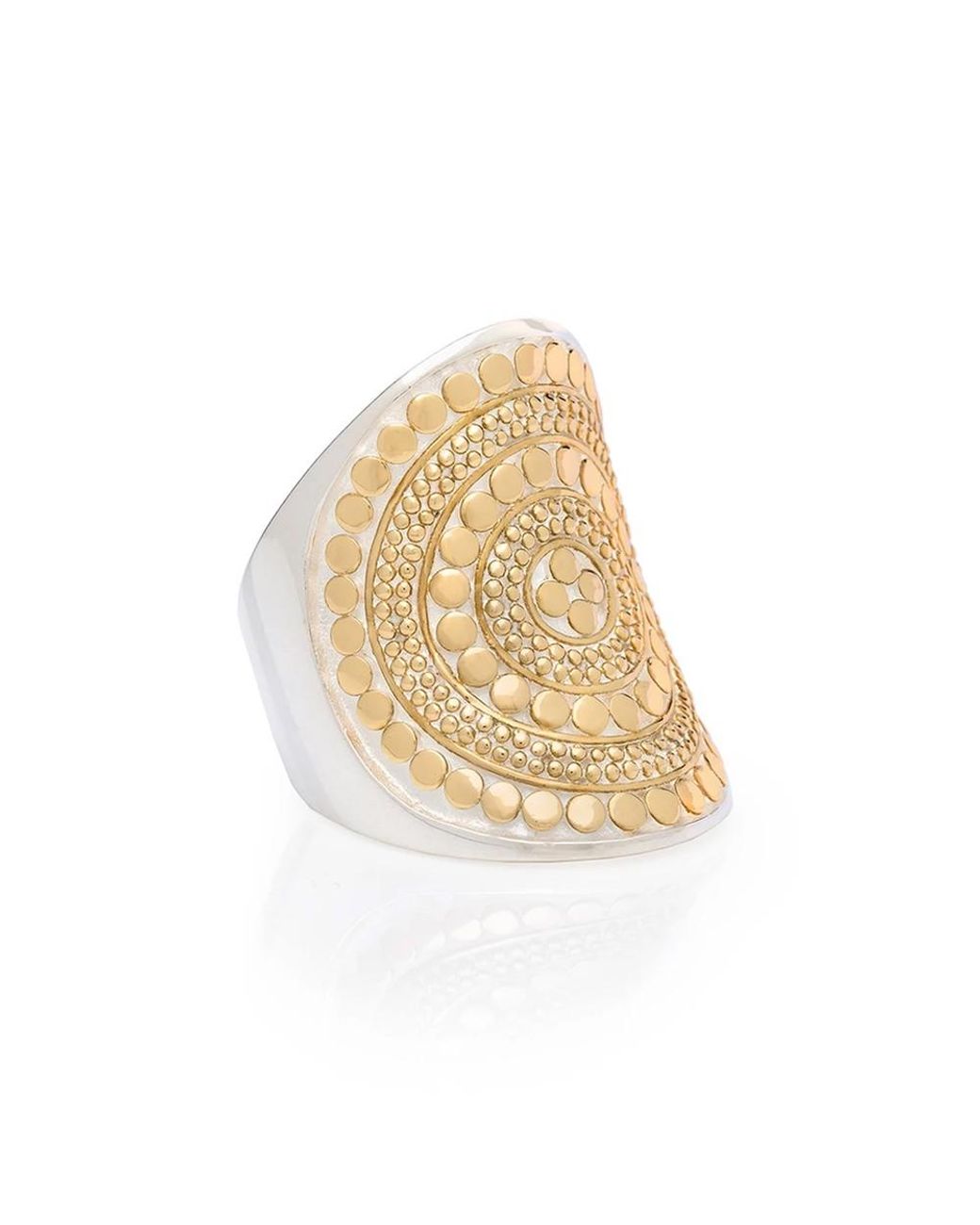 Anna Beck Metallic Beaded Saddle Ring