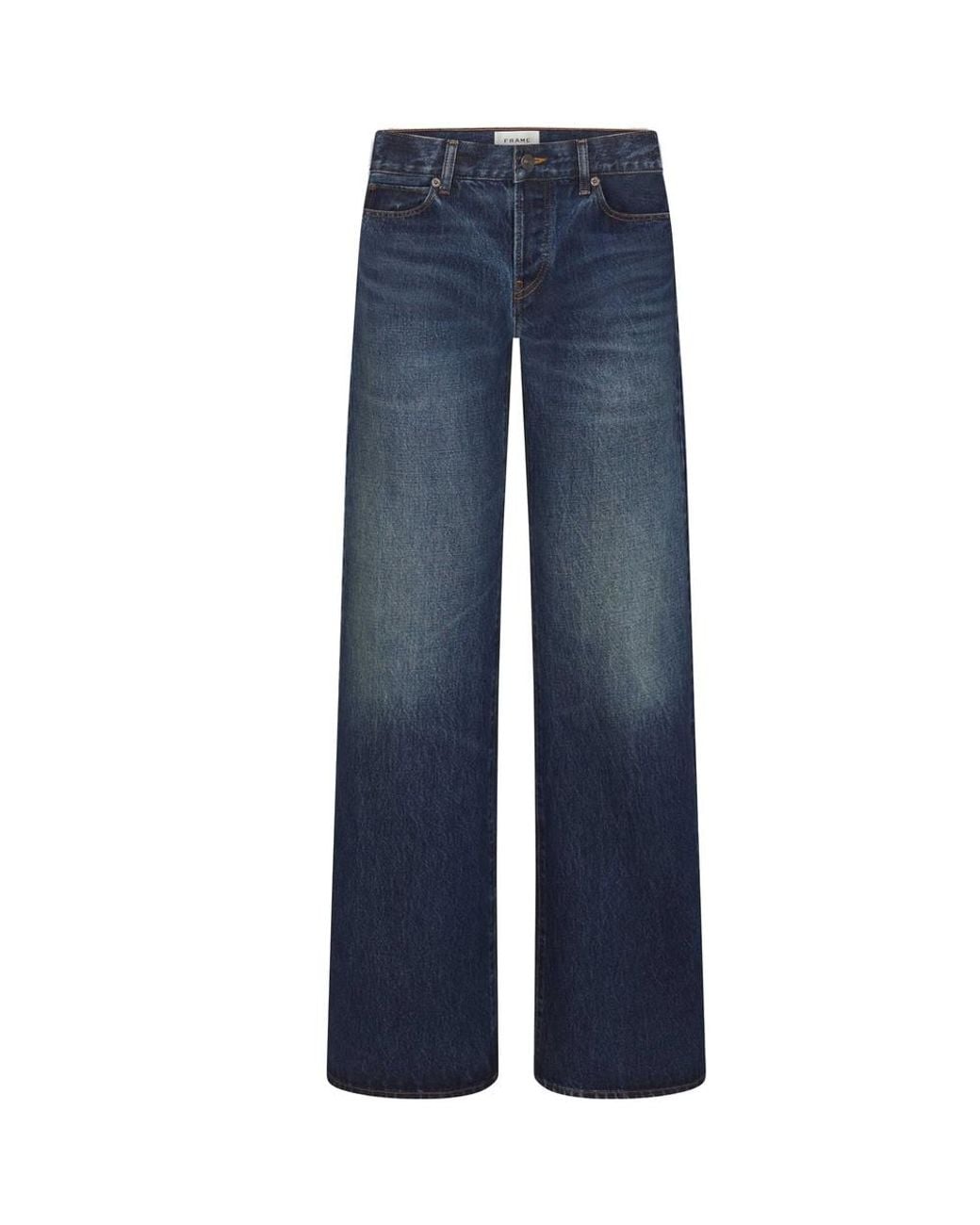 FRAME Blue The Wide Leg Flare Jeans