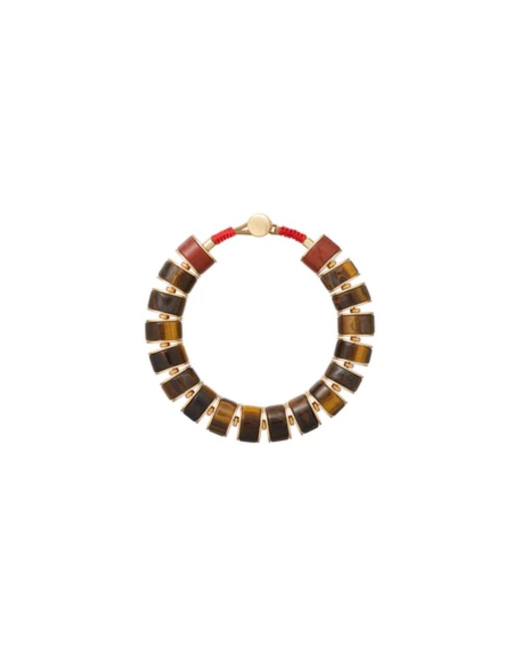 Roxanne Assoulin Metallic Stone Slice Bracelet