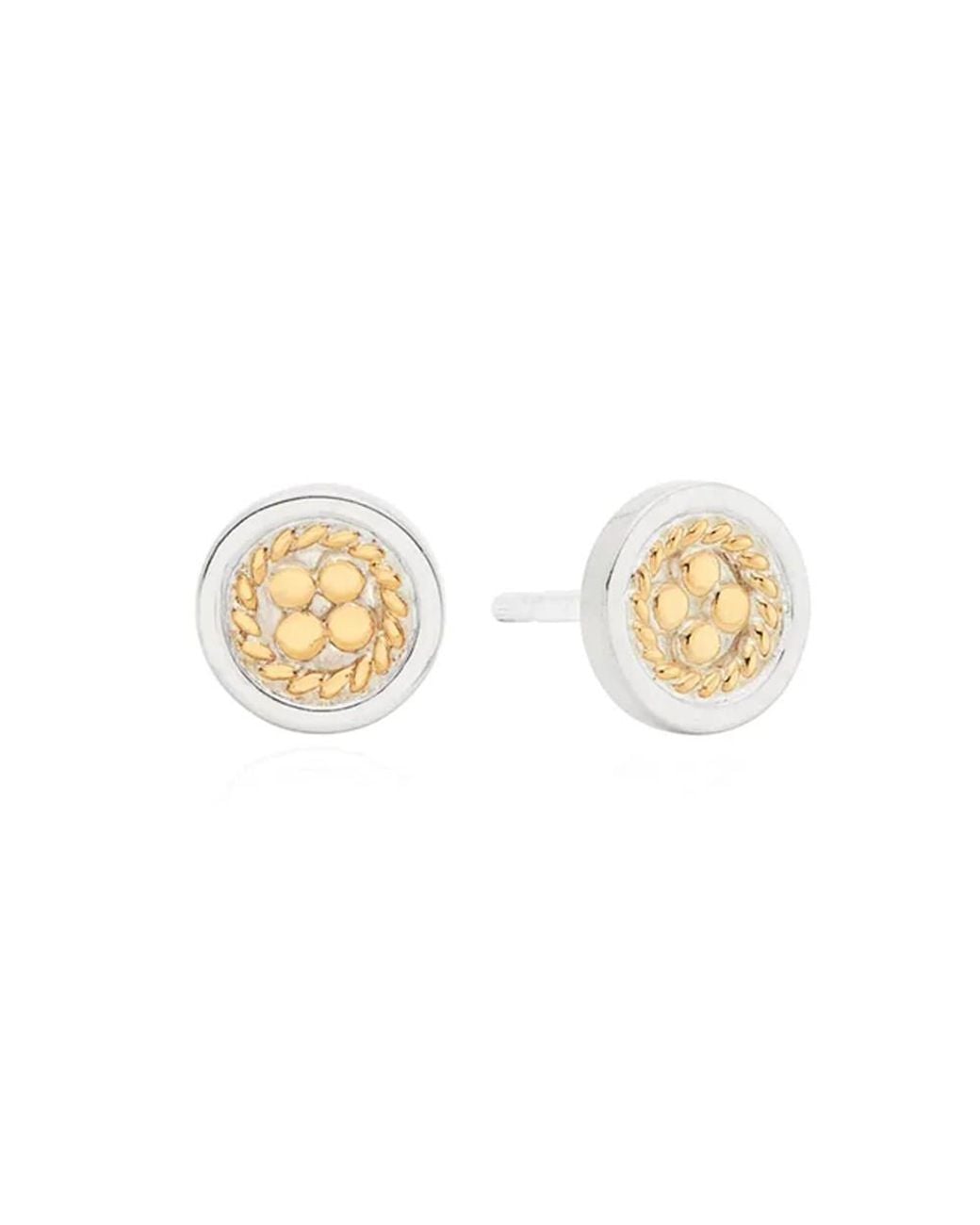 Anna Beck Metallic Smooth Rim Studs
