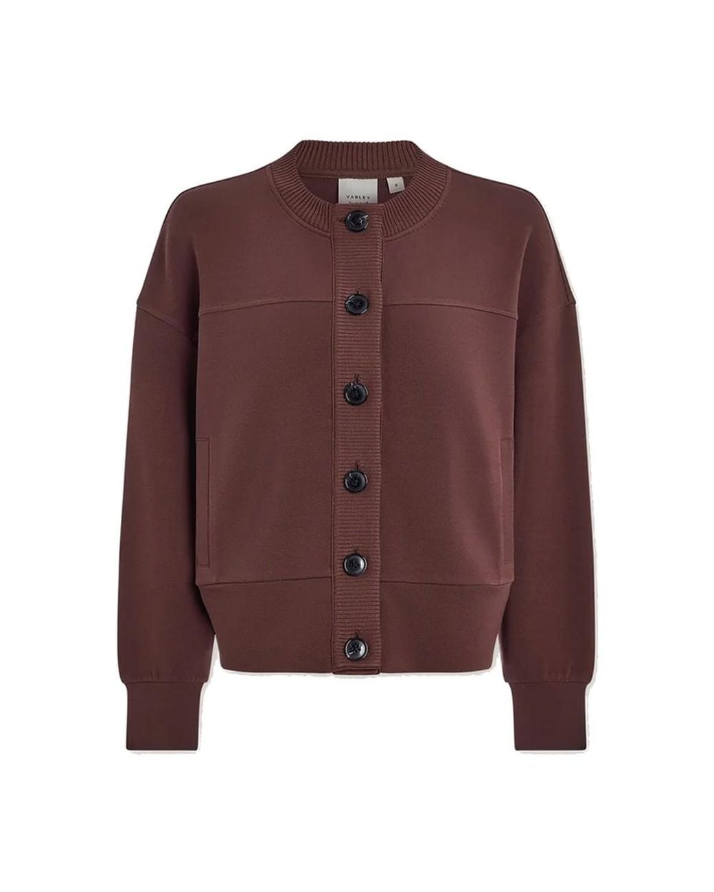 Varley Brown Olwen Button Sweat Cardigan
