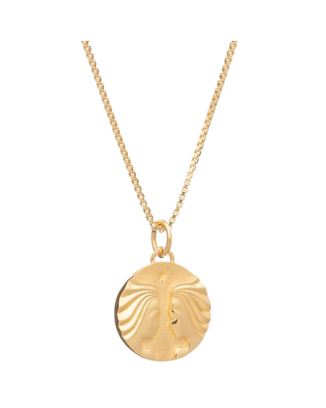Rachel Jackson Metallic Zodiac Art Coin Necklace