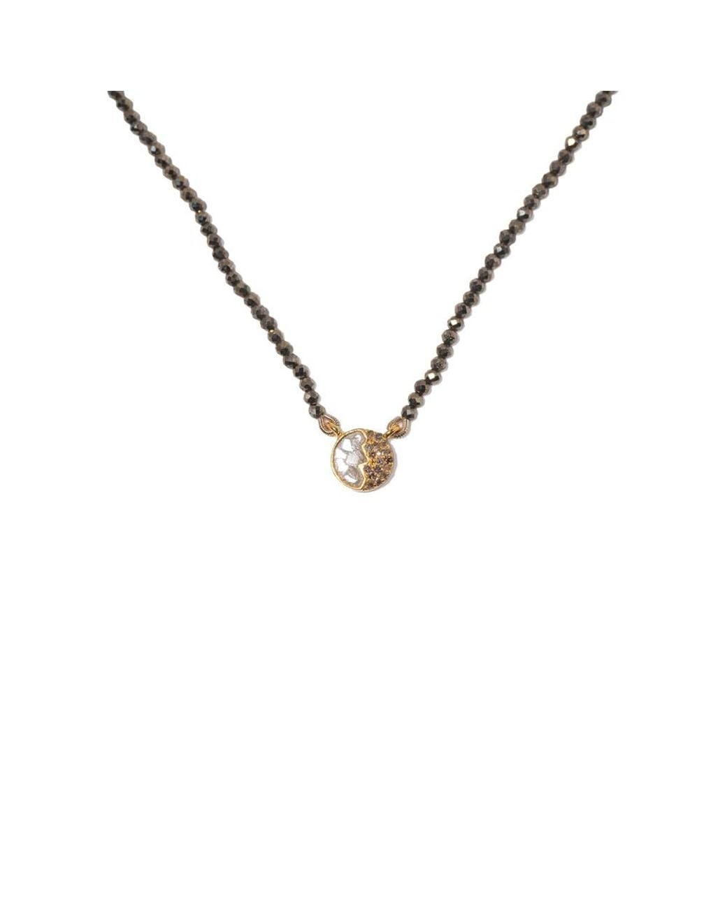 Shana Gulati Metallic Raina Beaded Necklace