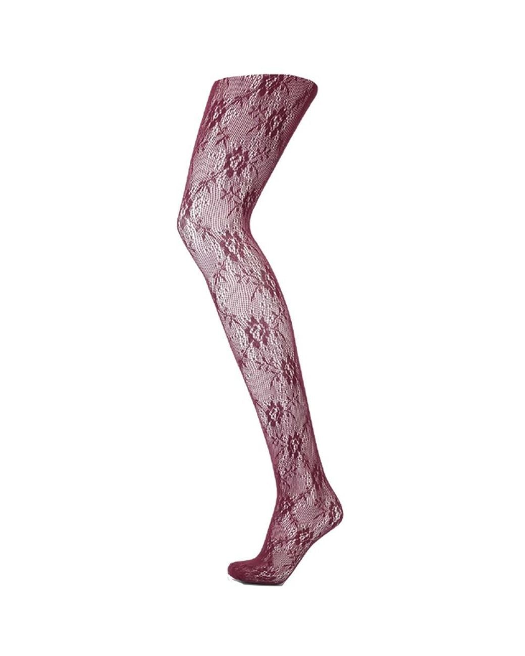 SUI AVA Purple Lace Tights 20D