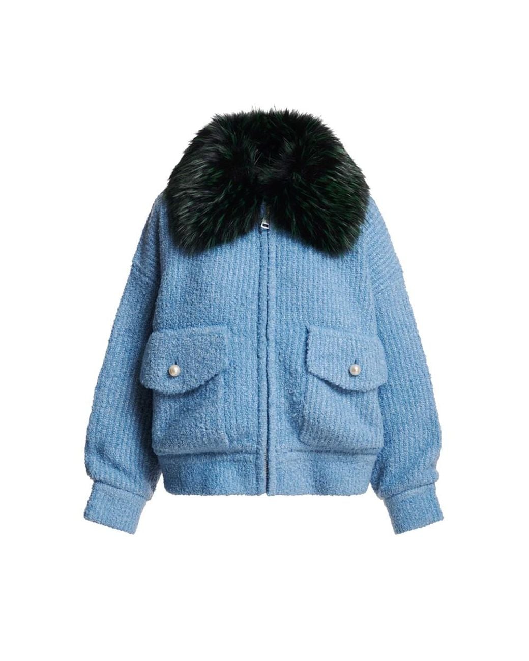 Essentiel Antwerp Blue Kanada Bomber Jacket