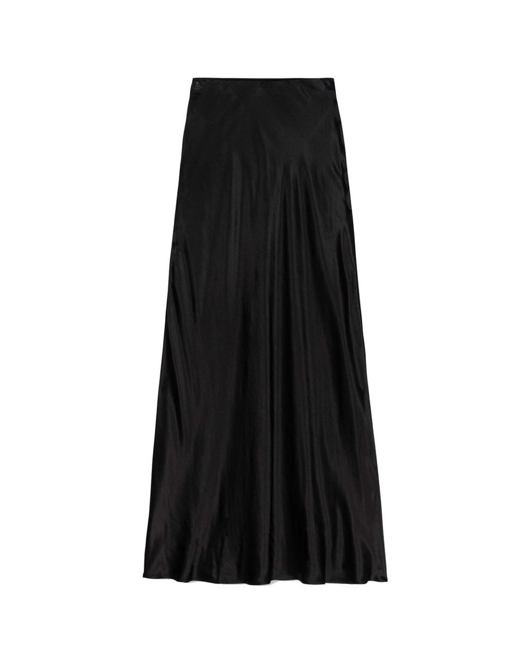 Rails Black Romina Maxi Satin Skirt