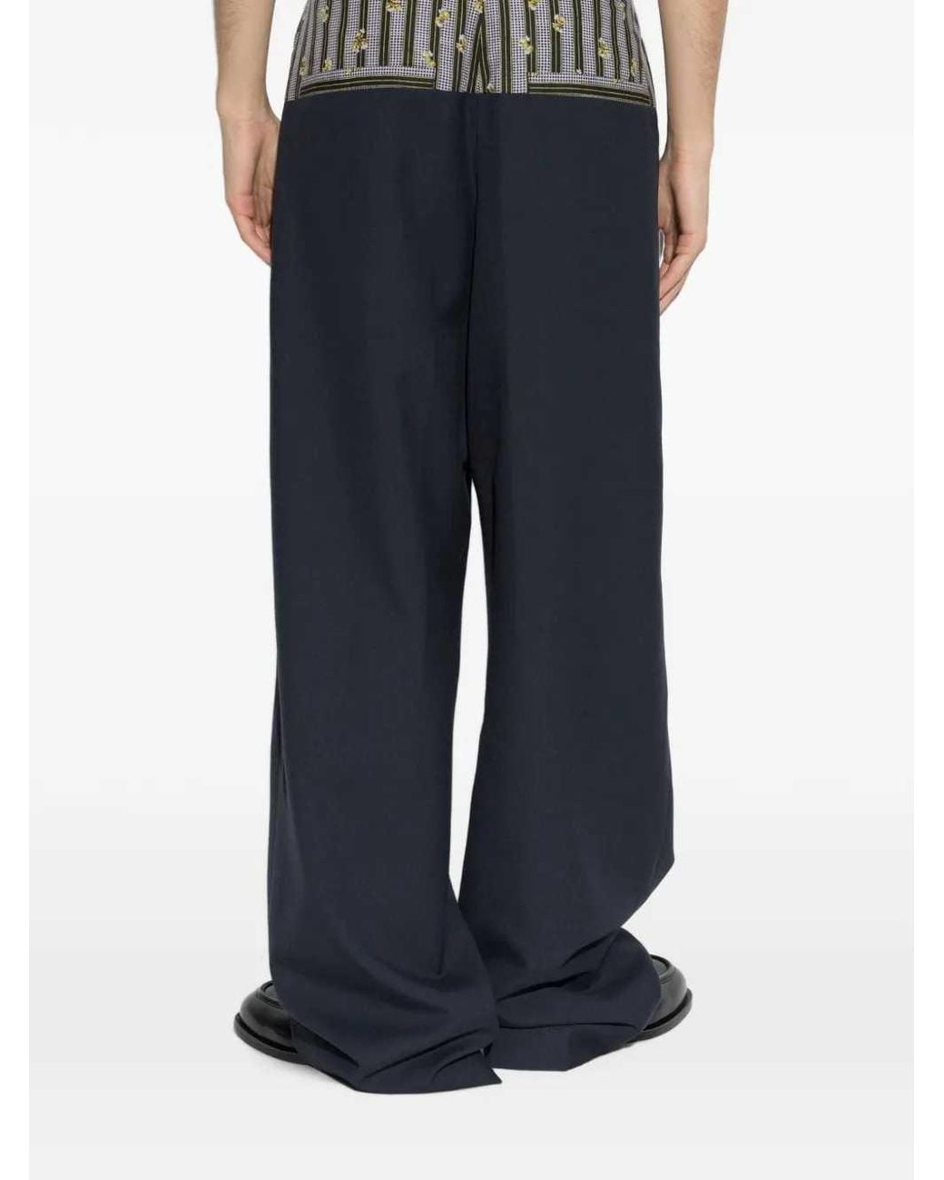 Dries Van Noten Blue Pablo 4265 M.W.Pants Nav for men